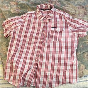Men's Red Plaid Shirt